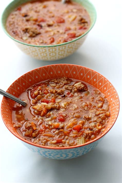 slow-cooker-sausage-lentil-rice-soup-365 image