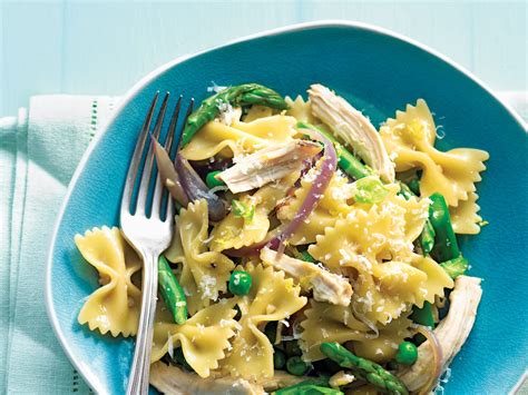 farfalle-with-roast-chicken-spring-veggies-and image
