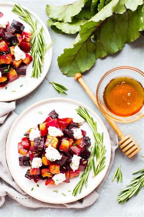 oven-roasted-beets-with-honey-ricotta-herbs-low-carb image