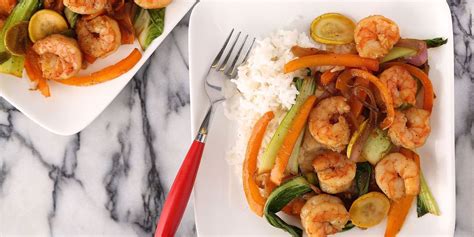shrimp-stir-fry-with-peppers-and-summer-squash image