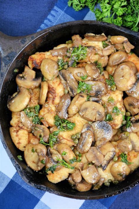 chicken-and-mushrooms-in-a-garlic-white-wine-sauce image