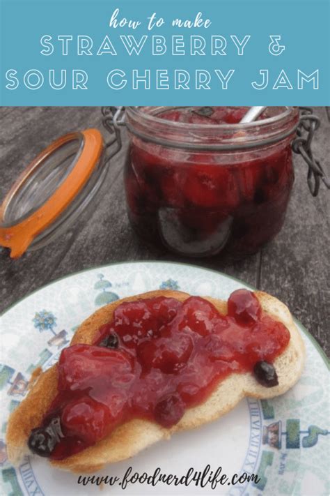 strawberry-and-sour-cherry-jam-recipe-foodnerd4life image