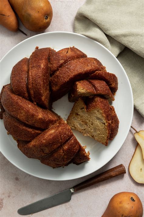 easy-maple-pear-bundt-cake-with-maple-glaze image