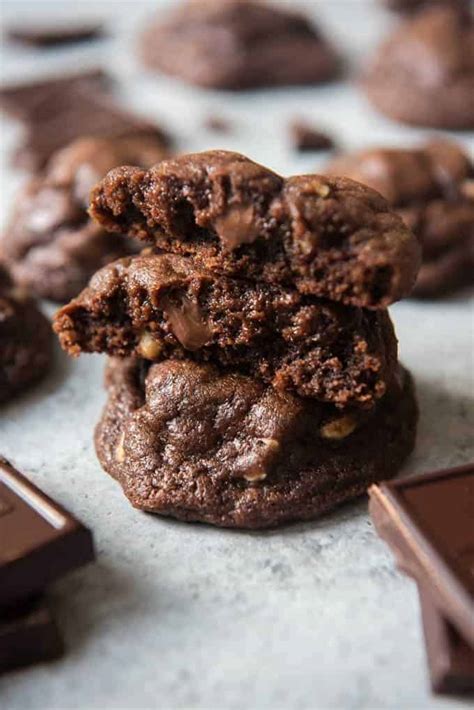 best-fudgy-chewy-chocolate-brownie-cookies-house image