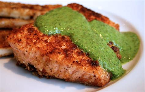 salmon-with-green-sauce-italian-food-forever image
