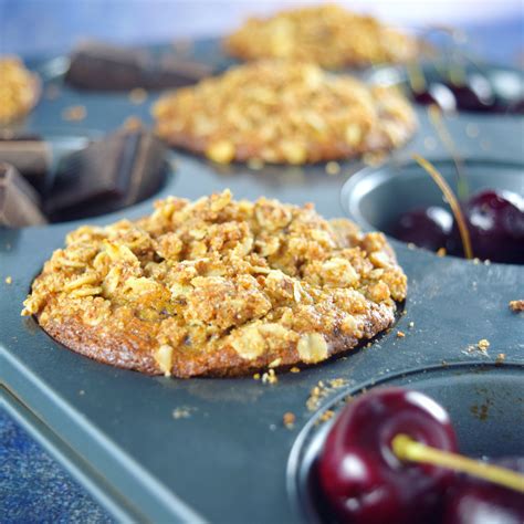 cherry-chocolate-oat-muffins-good-health-gourmet image