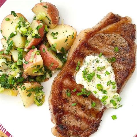 best-grilled-steaks-with-garlic-chive-butter-and-french image