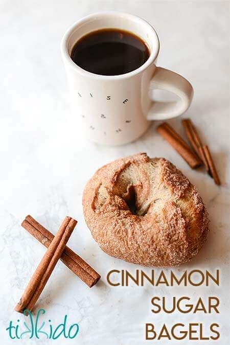 easy-homemade-cinnamon-sugar-bagels image