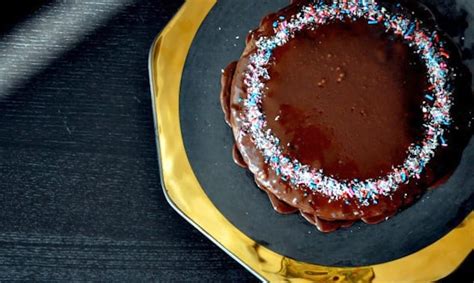 brownie-cake-with-cognac-ganache-honest-cooking image