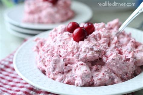 cranberry-fluff-salad-with-apples-and-walnuts image