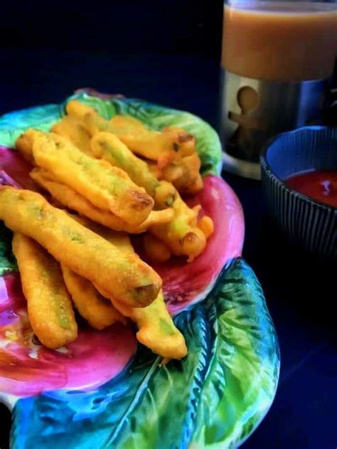 green-beans-fritters-crunchy-spicy-vegan image