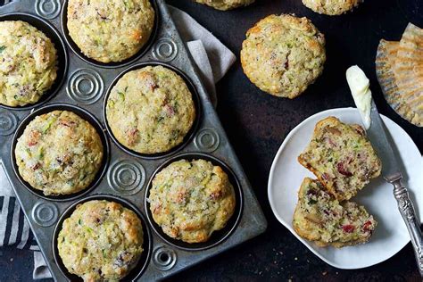 zucchini-lemon-muffins-recipe-king-arthur-baking image