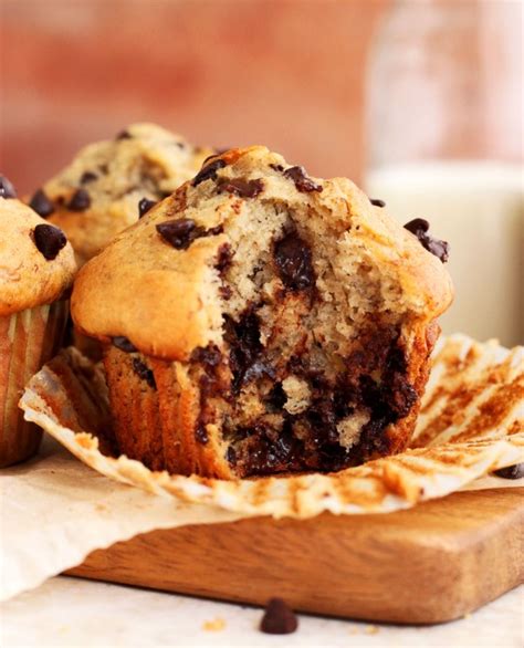 moist-banana-chocolate-chip-muffins-scientifically image