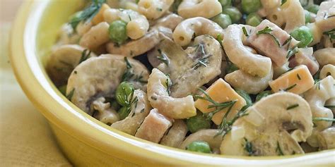 peas-ham-pasta-salad-recipe-eatingwell image