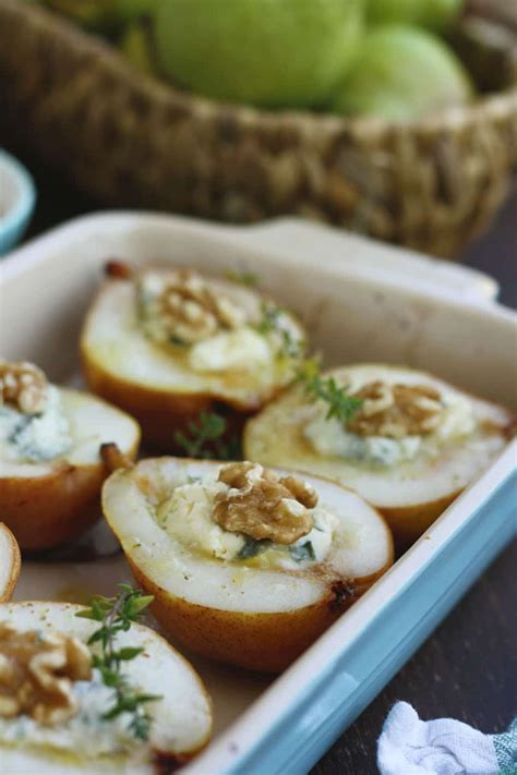 baked-pears-with-gorgonzola-and-honey-happy-kitchen image