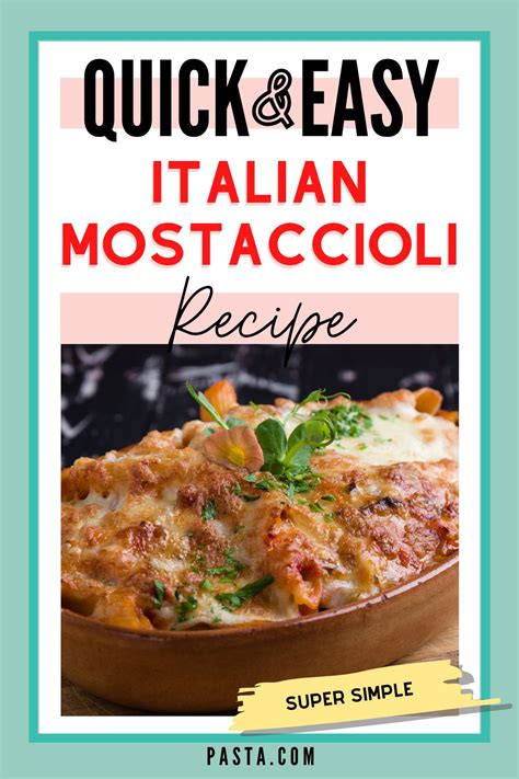authentic-italian-mostaccioli-recipe-pastacom image