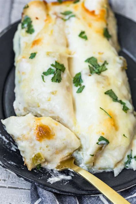 creamy-white-chicken-enchiladas-easy-chicken image