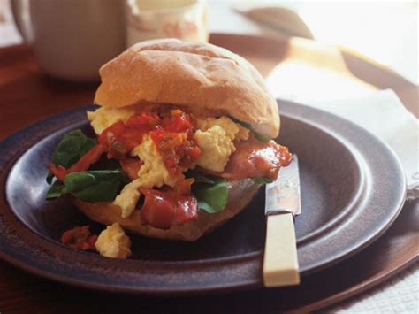 bacon-and-egg-rolls-with-spicy-tomato-relish image