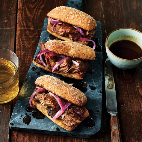 slow-cooker-flank-steak-au-jus-sandwiches image