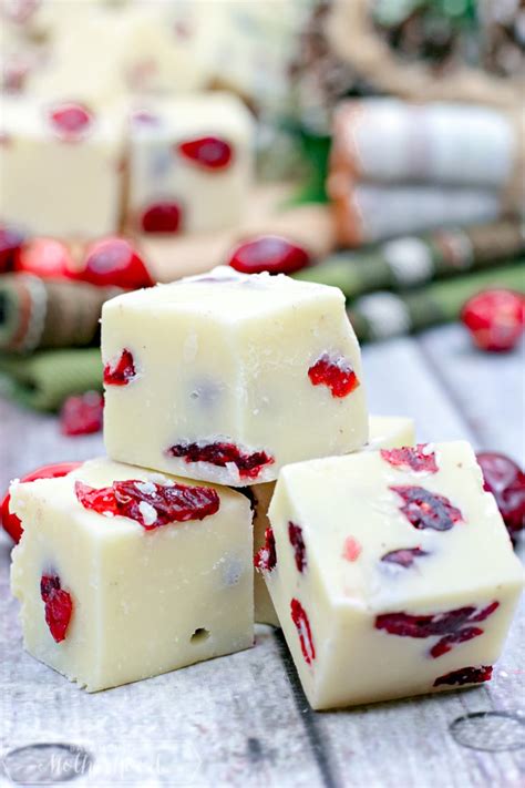 easy-white-chocolate-cranberry-fudge-balancing image