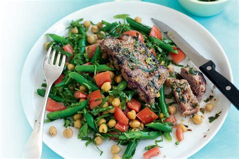 coriander-mint-and-chilli-steak-with-chickpea-salad image