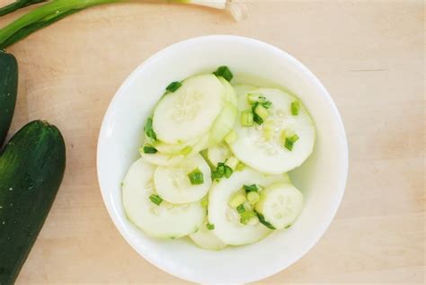 low-carb-cucumber-salad-with-scallions-snacking image