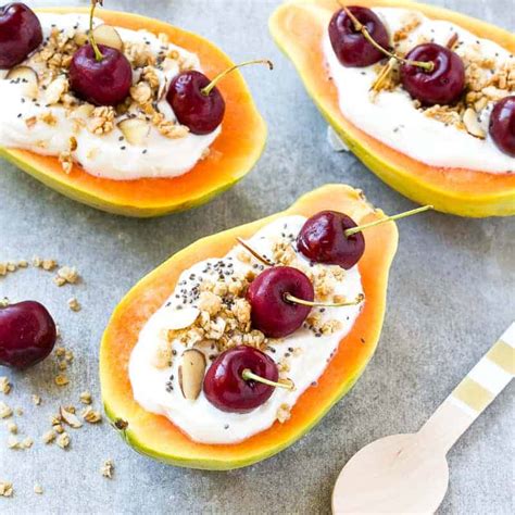 easy-papaya-fruit-breakfast-boats-recipe-healthy image