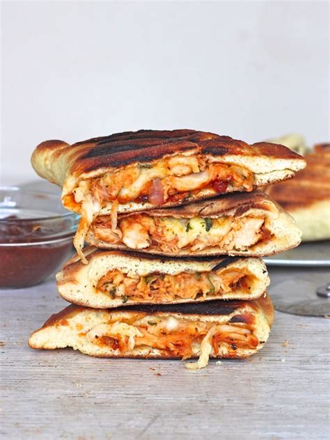grilled-bbq-chicken-calzones-the-bakermama image