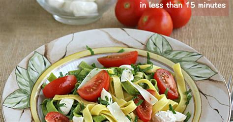 10-best-mozzarella-tomato-basil-caprese-pasta image