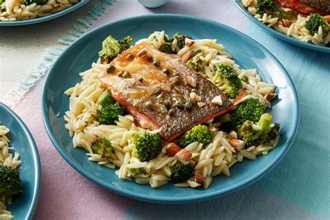 recipe-salmon-piccata-with-orzo-broccoli-blue-apron image