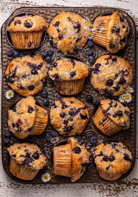 ultra-moist-banana-blueberry-muffins-baker-by-nature image