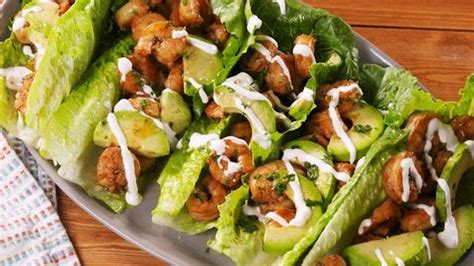 best-cilantro-lime-shrimp-lettuce-wraps-recipe-delish image