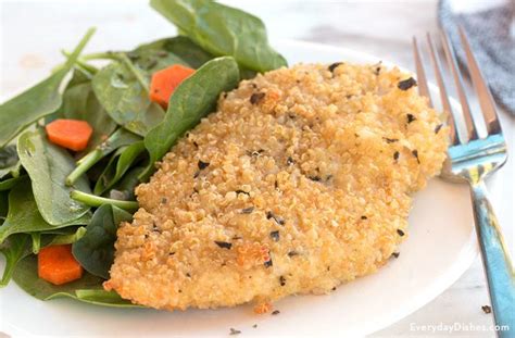 baked-quinoa-crusted-chicken-recipe-everyday-dishes image
