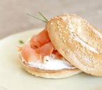 bagel-with-cream-cheese-and-smoked-salmon-tesco image