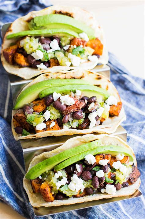 sweet-potato-and-black-bean-tacos-recipe-simply image