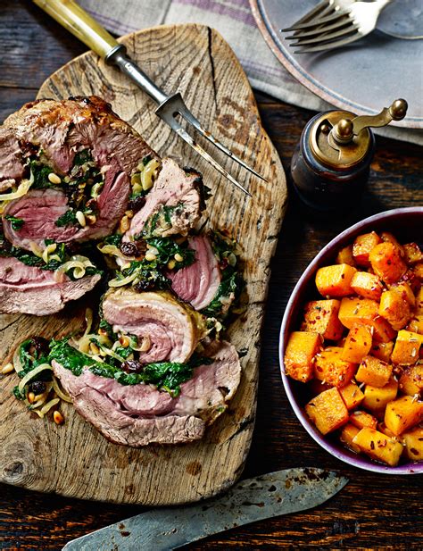 roast-shoulder-of-lamb-with-spinach-stuffing image