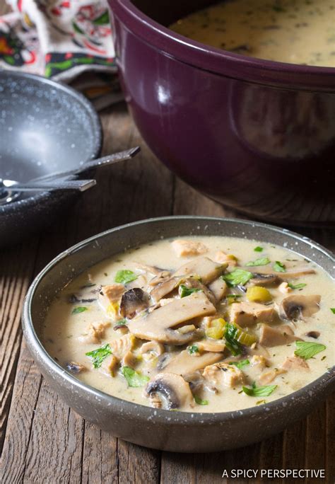 low-carb-chicken-mushroom-soup-video-a-spicy image
