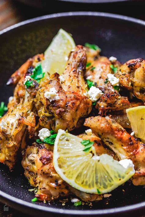 greek-baked-chicken-wings-recipe-with-tzatziki-sauce image