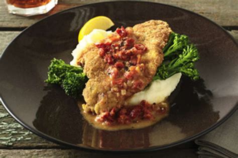 veal-scallopini-with-sun-dried-tomato-sauce image
