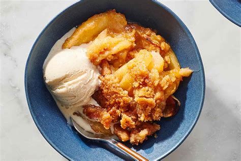baked-apple-crumble-recipe-the-spruce-eats image