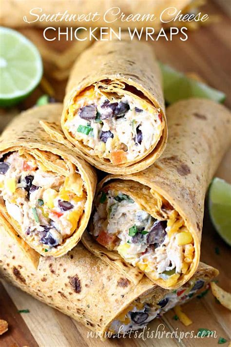 southwest-cream-cheese-chicken-wraps-lets-dish image
