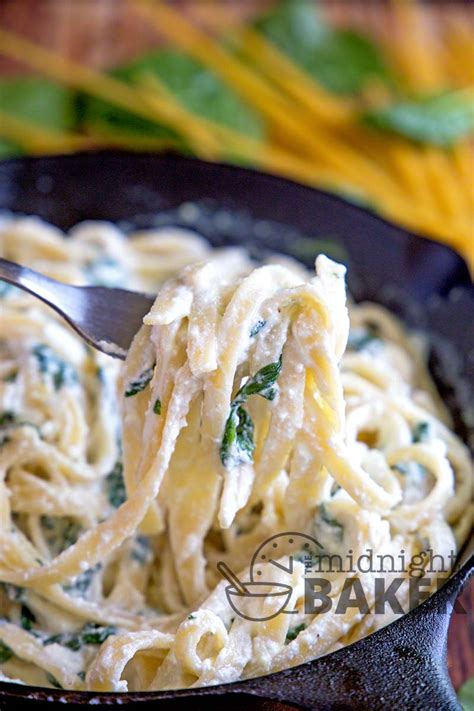 fettucine-with-ricotta-spinach-the-midnight-baker image