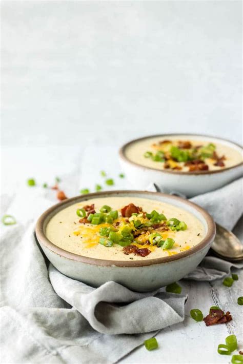 small-batch-loaded-potato-soup-for-two-a-flavor image