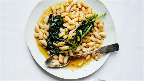 cannellini-beans-with-spinach-recipe-bon-apptit image