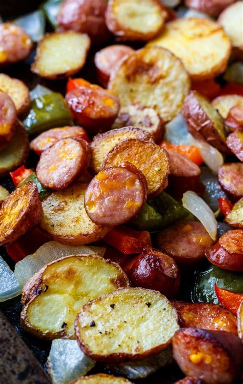 oven-roasted-sausage-and-potatoes-spicy-southern image