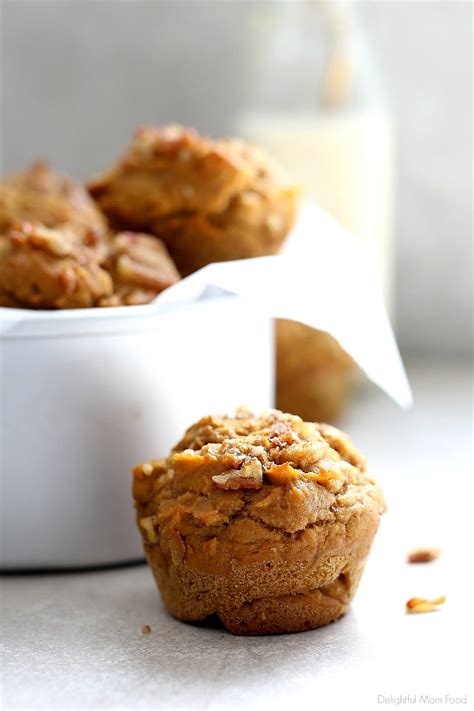 healthy-gluten-free-pumpkin-muffins-delightful-mom image