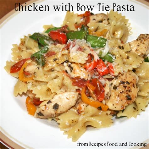 chicken-with-bow-tie-pasta-recipes-food-and-cooking image