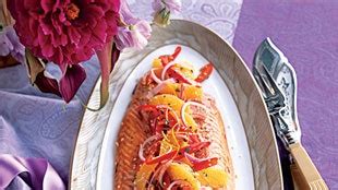 salmon-with-sesame-and-orange-ginger-relish image