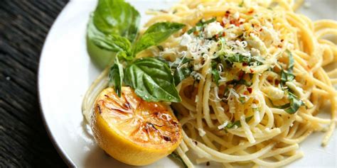 lemon-spaghetti-with-feta-and-basil-delishcom image