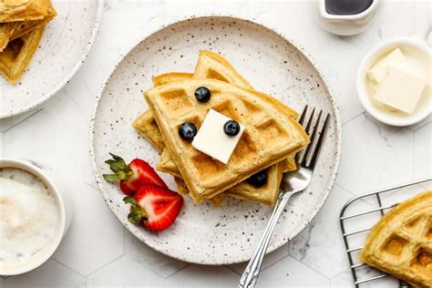 light-crispy-oat-flour-waffles-vegan-gluten-free image